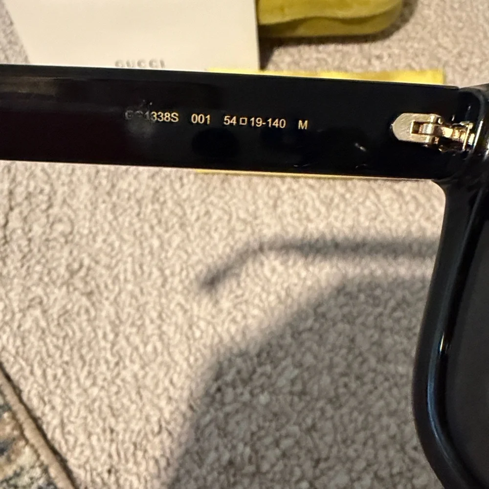 Gucci Sunglasses GG1338S 001 Black Gray - Picture 5 of 11